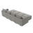U shaped Sleeper Sectional Modular Sectional Sofa with Chaise-72249829