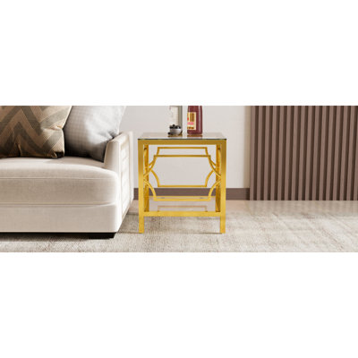 Table d'appoint 19,7 po Modern Gold