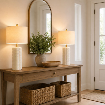 20.75 Inch Ceramic Table Lamps Set of 2