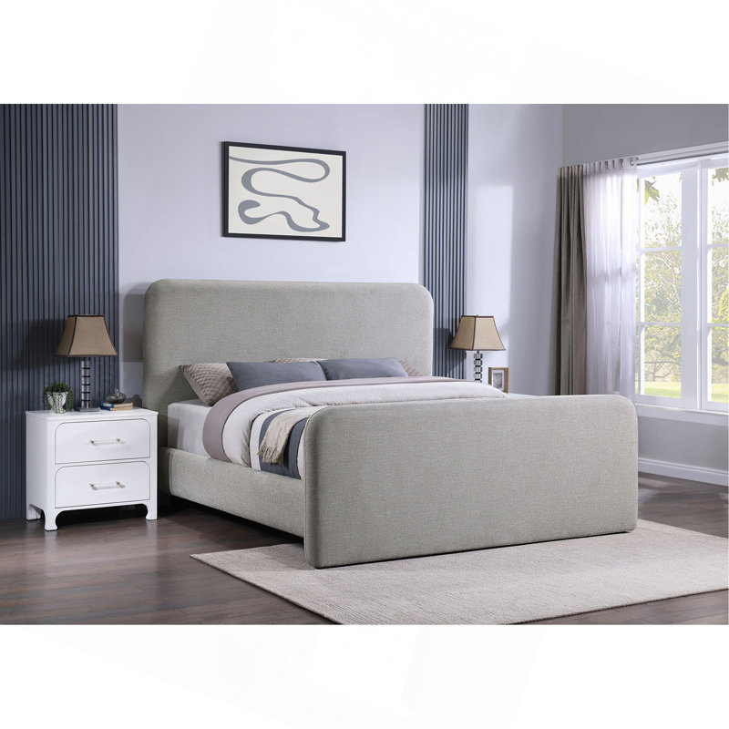 Kendra Grey Eastern King Platform Bed