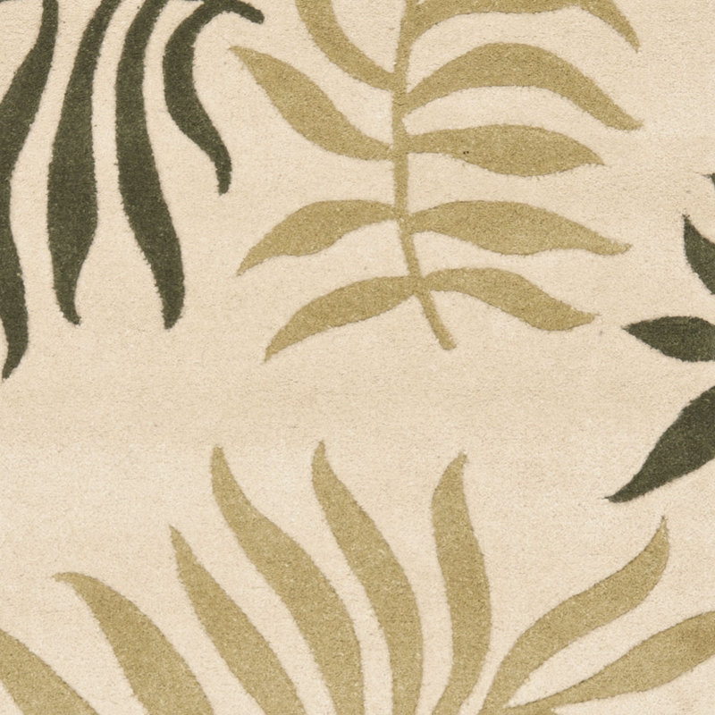 Luckey Hand Tufted Wool And Viscose Floral Rug, Rectangle 2' x 3'