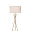 Lampe sur pied 64,5 po Mid-Century en métal de style sablier Ester