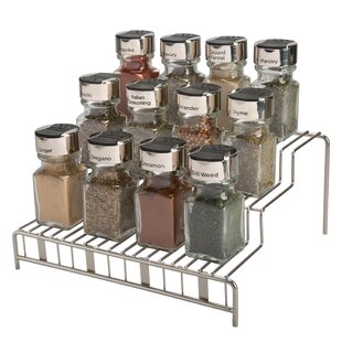 Adjustable Glass Spice Jars- Set of 6 Sleek Seasoning Shaker Rub