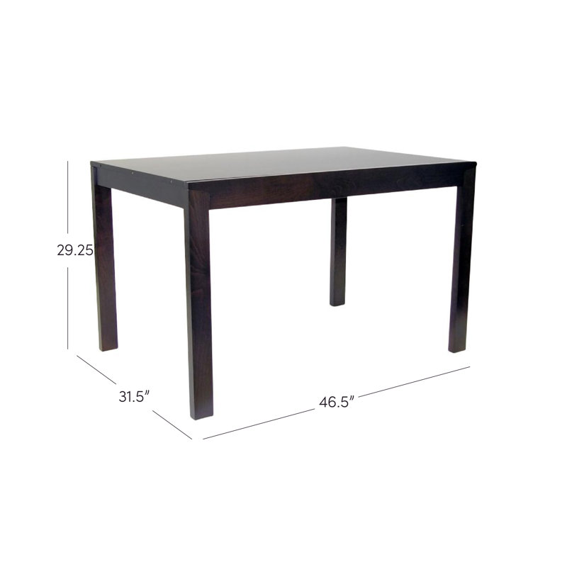 Adley Extendable Solid Wood Base Dining Table, Coffee