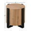 Ensemble de table ronde en bois Amil