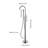 Mount Bathtub Faucet Freestanding Tub Filler Brushed Nickel Standing High Flow Shower Faucets with Handheld Shower Mixer Taps Swivel Spout