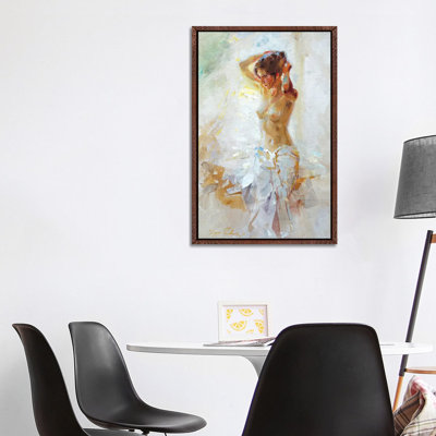 Model by the Window 1 Piece Wrapped Canvas Painting