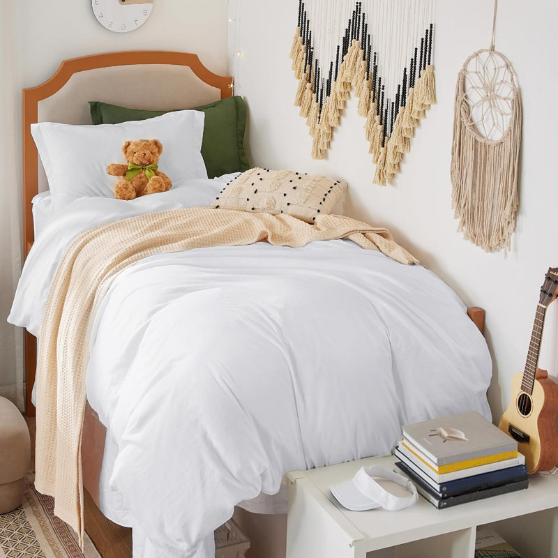 Ensemble de housse de couette prélavée Essentials Essentials GentleSoft ™ 109, Blanc