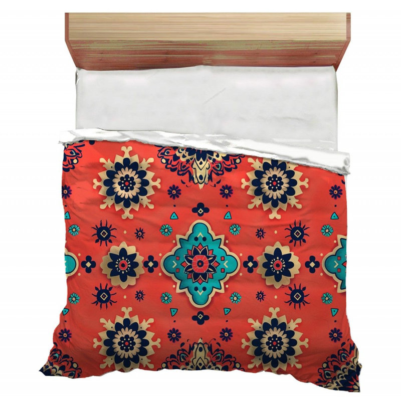 Mandala Art Bathroom Floral Comforter, Twin Comforter