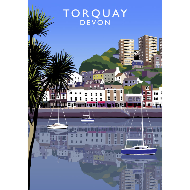 'Torquay 2' 1 Piece Wall Art, 40 cm H x 30 cm W x 1 cm D, No Frame