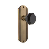 Deco Plate with Waldorf Black Door Knob