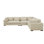 Canapé modulaire de coin de 137 po de large Rippy