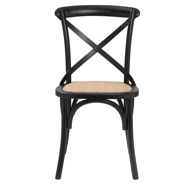 Nyla Solid Wood Cross Back Side Chair
