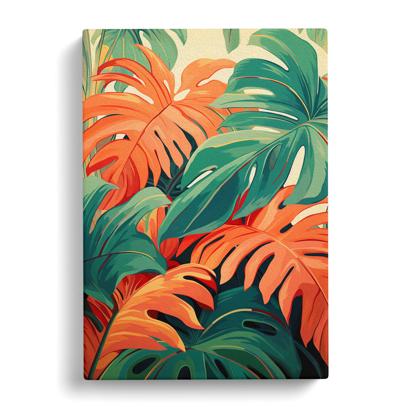 Tropical Leaf - Print, 76cm H x 50cm W x 3cm D