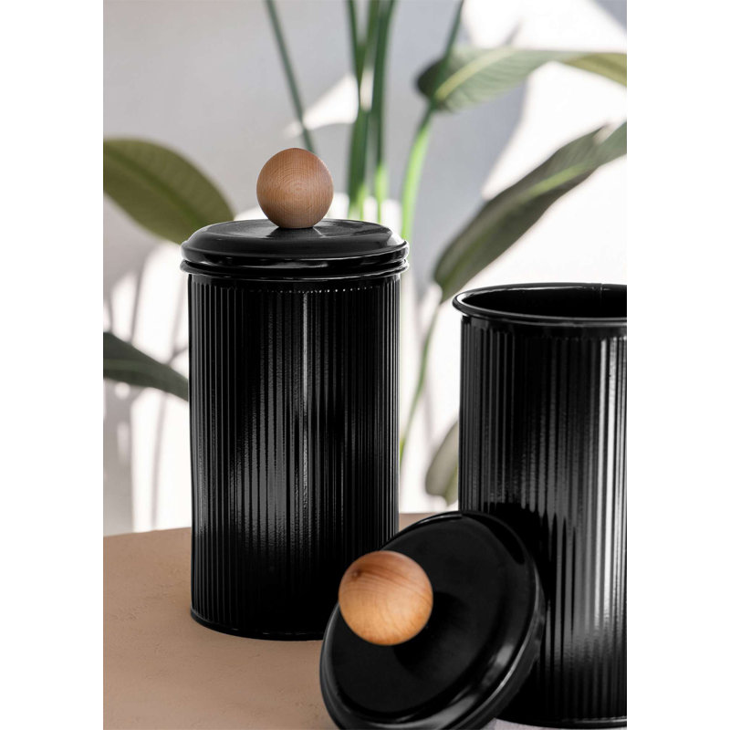 Ensemble de boîtes de rangement (3 pièces), Noir