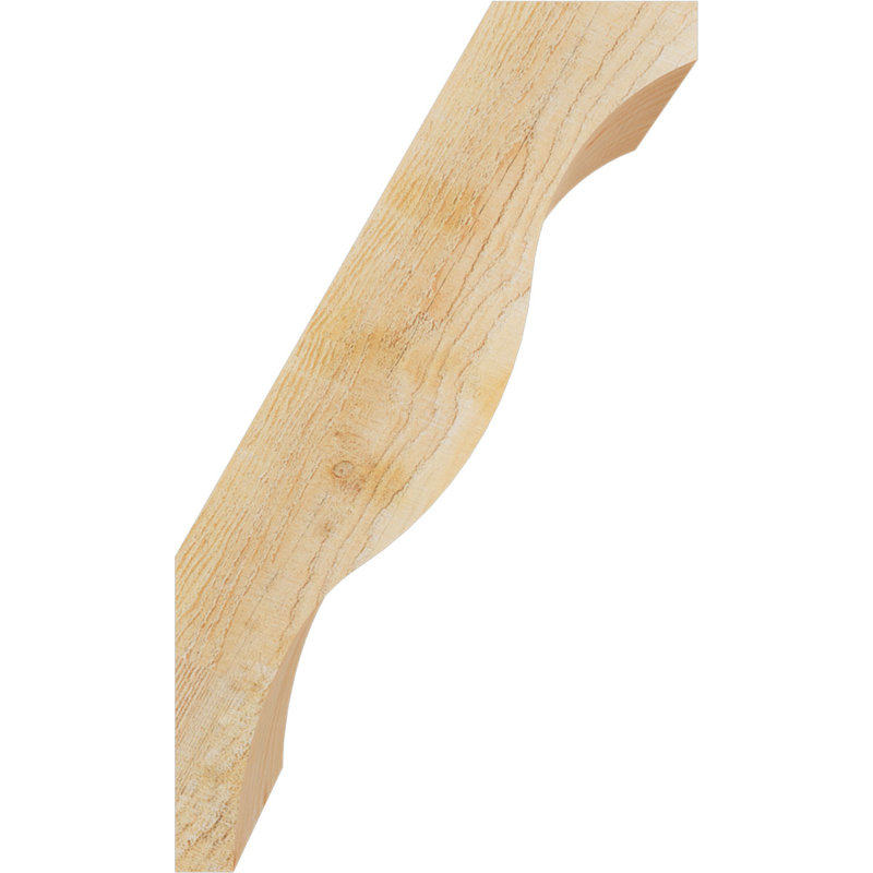 Funston Knee Brace, Douglas Fir, Rough, 20" H x 6" W x 12" D