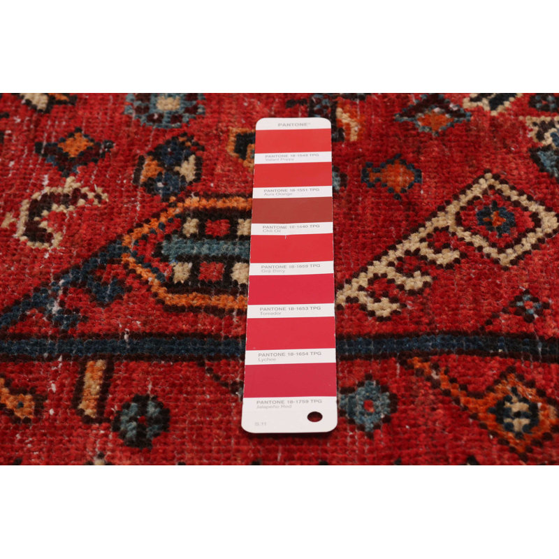 Ayonah One-of-a-Kind Rectangle 4'9" X 9'8" 1990s Runner Wool Area Rug