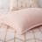 Soft Microfiber Blush Comforter With Metallic Stripe Pillows Modern In Accent Decor-119105430-119105432