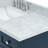 ARIEL Monroe Single Sink Bathroom Vanity with Italian Carrara Marble Top-99405051-125038139-125022573