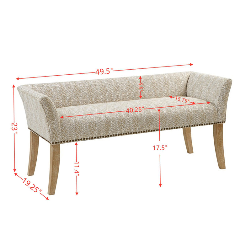 Banc d'appoint Voir ci-dessous, Taupe, multicolore