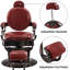 Fauteuil inclinable manuel pivotant en cuir Bettyjo-1592047290