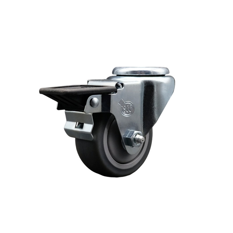 4-Piece Thermoplastic Rubber Caster Set
