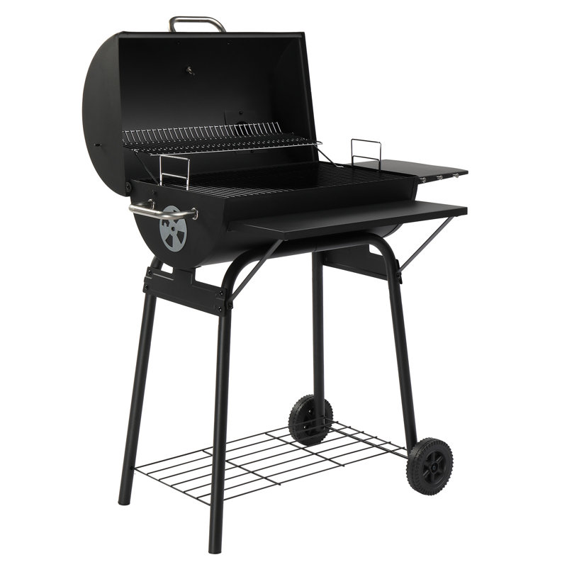 Barbecue au charbon noir de 117 cm