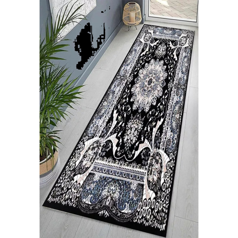 Runner Floral Area Rug, Runner 60 x 220 cm