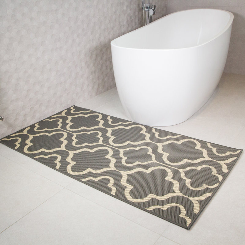 Nikodem Geometric Hand Woven Indoor / Outdoor Area Rug, Rectangle 80 x 150cm