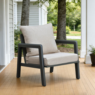 Coussin de chaise de patio extérieur Premium Premium, coussin de remplacement en éponge haute densité 28D résistant à l'eau pour meubles de patio