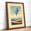 Balloon Over Mountains Retro - Framed Print-1713612482-1713612486