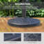 Outsunny 26lbs Heavy Duty Umbrella Base, 17" Umbrella Stand Outdoor Base with Decorative Pattern, for Patio, Outdoor, Swimming Pool, Bronze-128817537-128817540