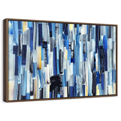 Rayé bleu abstrait
