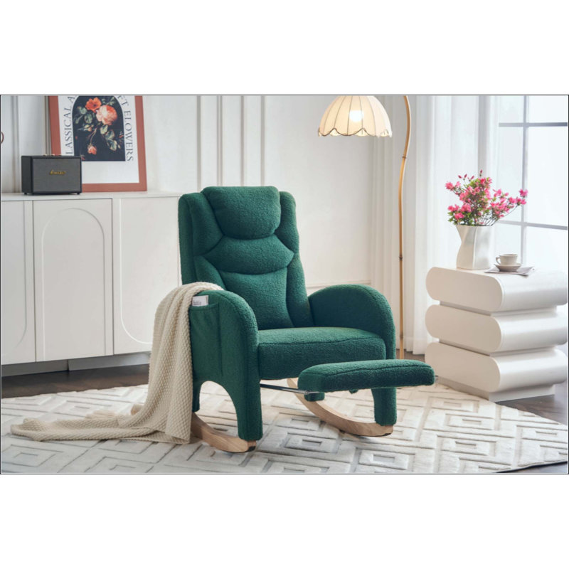 Chaise berçante Teddy, Vert