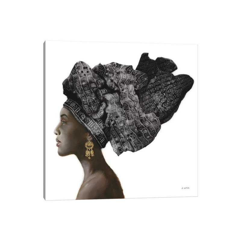 Pure Style Black by James Wiens - Wrapped Canvas Painting, 12" H x 12" W x 0.75" D