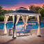 Pavillon de jardin à toit souple Sunjoy-114723072-112511839
