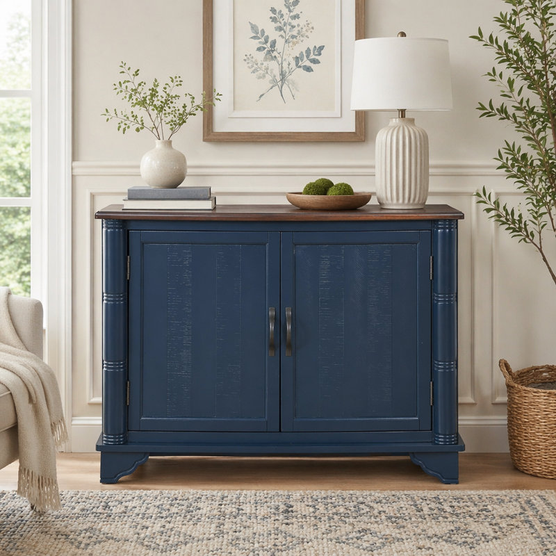 Console 40 "avec tablette de rangement, Navy Blue