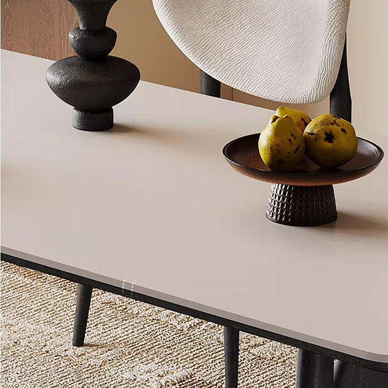 Table rectangulaire en pierre frittée French French, H 29,5 po x L 59,1 po x l 31,5 po
