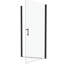 Porte de douche noire matte avec pivot universel - verre trempé de 1/4 po, réglable de 1 3/8 po, fuite efficace, méthode d'installation facile en 36 000 fois, test de fonctionnement, simple