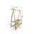 Venne 30.5'' Solid Wood Rolling Clothing Rack