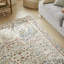 Floral Multi Washable/Stain Guarded Area Rug -1372638563