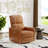Power Recliner Chair Swivel Nursery Rocker Reclining with Charging Port, Adjustable Footrest, Faux Leather-1065263471