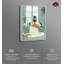 Art de salle de bain relaxant avec toile Kitty par Notoriart-105294493-105294479