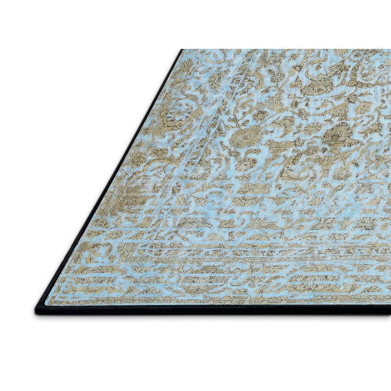 Tapis contemporain gris, Rectangle 3 pi x 5 pi