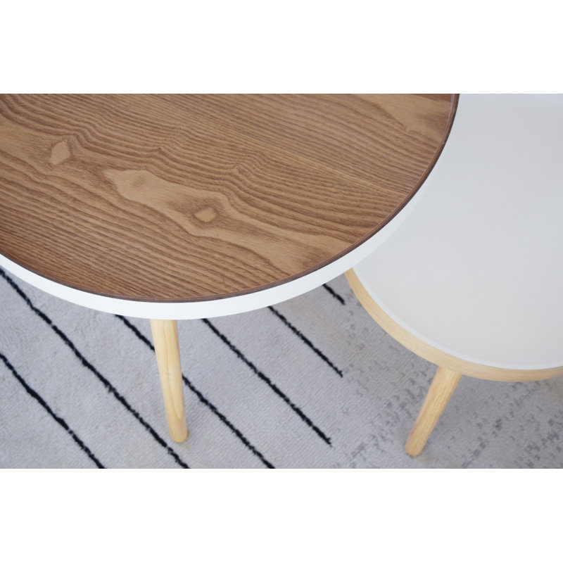Ensemble de tables basses rondes Tucked
