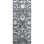 Hand Knotted Damask Area Rug in Black/White/Brown
