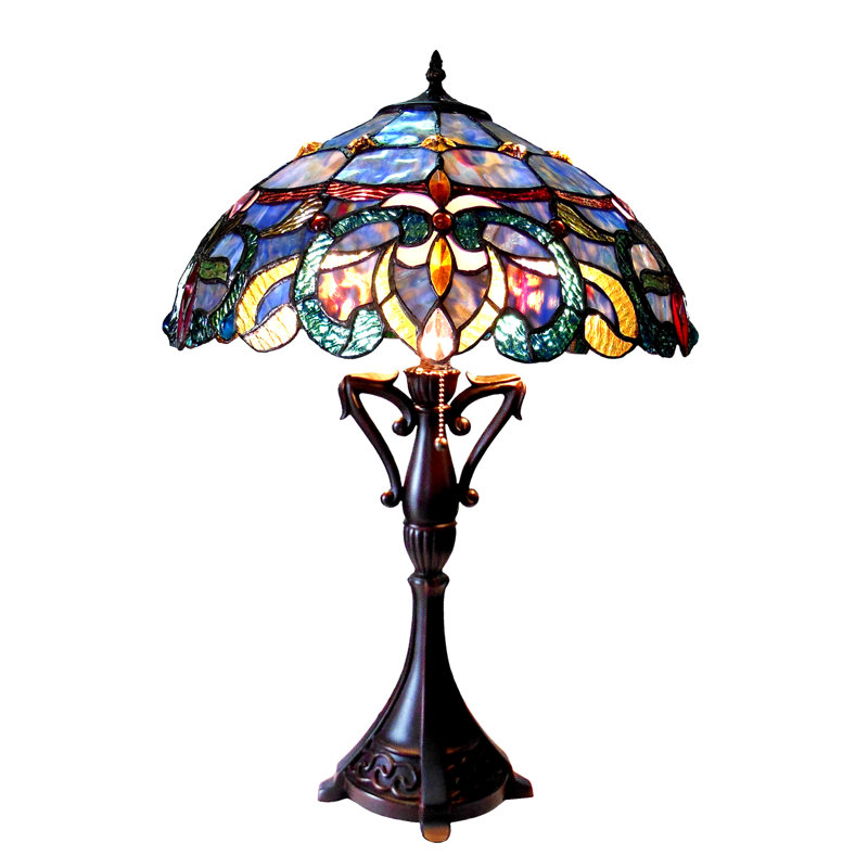 Suvi Resin Table Lamp, Blue