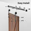 Ensemble de quincaillerie standard pour porte de grange coulissante simple-50856993