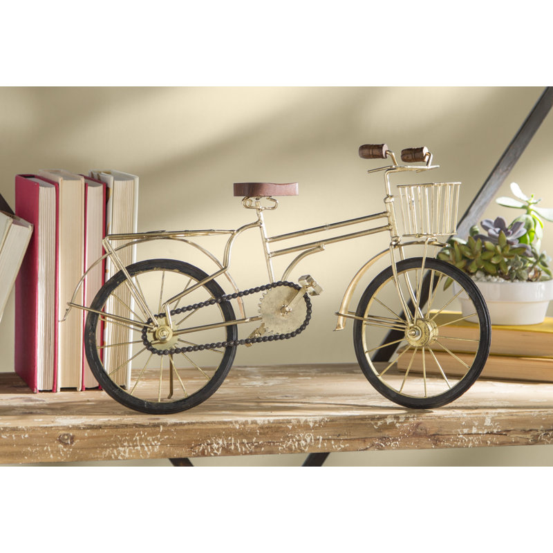 Metal and Wood Model Bicycle