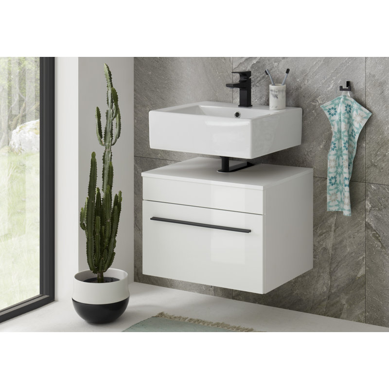 Gavriel 60cm Single Bathroom Vanity Base Only in White